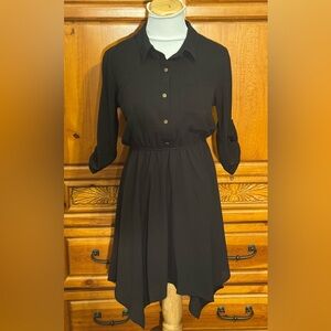 Monteau Classic Black Long Sleeve Dress